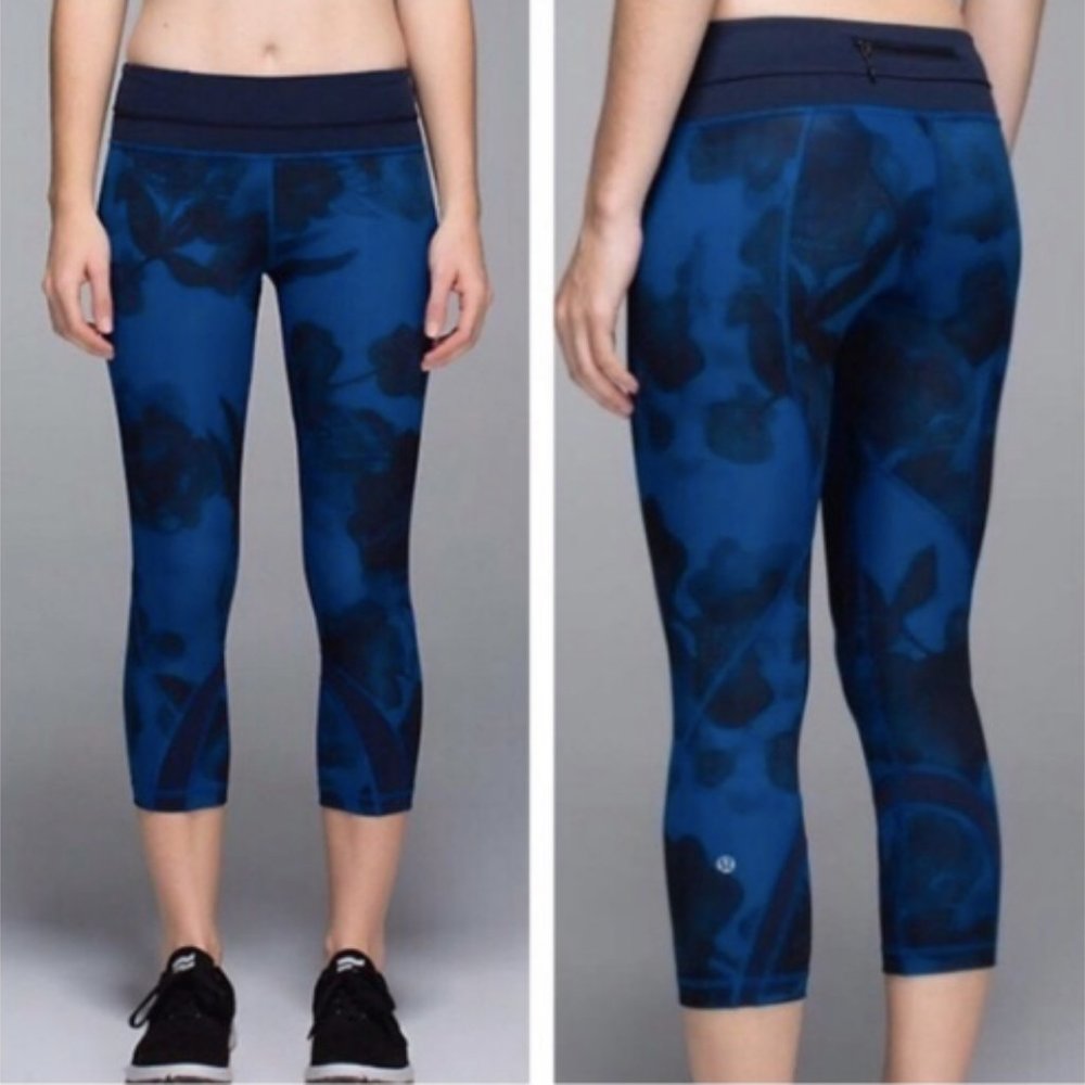 Lululemon Inspire Crop  - Inky Floral